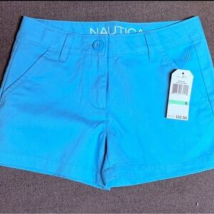 BNWT-Nautica girls Blue Shorts - sz 8